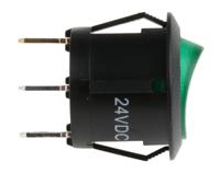 273-019 RS PRO Illuminated SPST, On-Off Rocker Switch Panel Mount