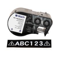 m4c-1000-595-bk-wt Brady B-595 on White on Black Label, 25.40 mm Width
