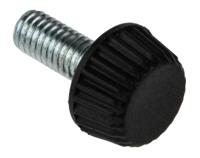 830-4158 RS PRO Black Knurled Clamping Knob, M6, Threaded Hole