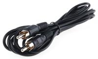 742-4292 RS PRO Male RCA to Male RCA Aux Cable, Black, 2m