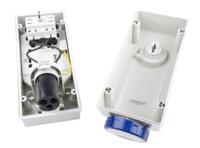 5611683 Scame Switchable IP67 Industrial Interlock Socket 2P+E, Earthing Position 6h, 16A, 250 V
