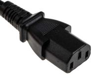 137-3334 RS PRO Straight IEC C13 Socket to Straight IEC C14 Plug Power Cord, 300mm