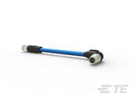 2322423-9 TE Connectivity Male 8 way X8-M, D4-M, A8-M to Male 8 way Sensor Actuator Cable