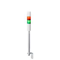 lr4-202ljbw-rg Patlite LR4 Series Coloured Buzzer Signal Tower, 2 Lights, 24 V dc, Pole Mount