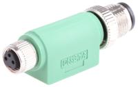 1519752 Phoenix Contact 3 Pole M12 Plug to 3 Pole M8 Socket Adapter