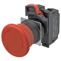 a22ne-m-pd22-n Omron A22NE-PD Series Twist Release Emergency Stop Push Button, Panel Mount, 22mm Cutout, 2NO + 2NC, IP65