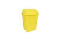 178-7702 RS PRO 50L Yellow Flip Plastic Waste Bin