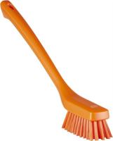 41858 Vikan Hard Bristle Purple Scrubbing Brush, 420mm bristle length, Polyester, Polypropylene, Stainless Steel bristle