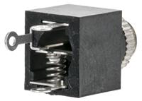 1502-03 Lumberg Jack Connector 3.5 mm Through Hole Mono Socket, 2Pole 1A