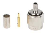 j01150a0019 Telegartner, Plug Cable Mount SMA Connector, 50Ω, Crimp Termination, Straight Body