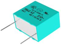f862fn225k310zlh0j KEMET F862 Metallised Polypropylene Film Capacitor, 310V ac, ±10%, 2.2μF, Through Hole