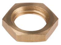 762-1174 RS PRO 1/4 BSPP Brass Locknut for Use with Thermocouple or PRT Probe, RoHS Compliant Standard