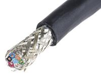 25271-bk005 Alpha Wire XTRA-GUARD 2 Series Data Cable, 1 Pairs, 2 Cores, 0.23 mm², Screened, 24 AWG, 30m, Foil and Braid Shield