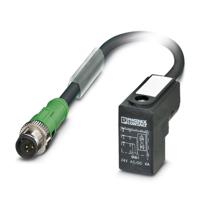 1435593 Phoenix Contact Male 3 way M12 to 3 way DIN 43650 Form C Sensor Actuator Cable, 0.6 m