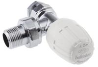 680007 Pegler Yorkshire Chrome Plated Brass 15 mm Compression to 1/2 in BSP Manual Radiator Valve