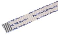 687712200002 Wurth Elektronik 6877 Series FFC Ribbon Cable, 12-Way, 0.5mm Pitch, 200mm Length