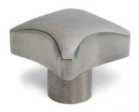 188-948 RS PRO Silver Stainless Steel 4-Arm Clamping Knob, M6, Threaded Hole