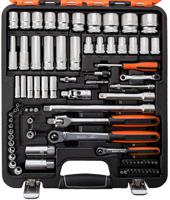 s103 Bahco 103-Piece Metric 1/2 in; 1/4 in Deep Socket/Standard Socket/Spanner/Allen Key/Bit Set with Ratchet, 6 point; Hex