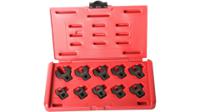 104-aj10 SAM 104 Series 12 Point Hex Wrench Set, 10 → 19 mm, 3/8in Insert, Burnished Finish
