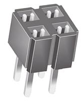 ces-102-01-t-d Samtec CES Series Straight Through Hole Mount PCB Socket, 4-Contact, 2-Row, 2.54mm Pitch, Through Hole Termination
