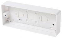 k2153-whi MK Electric Logic Plus White Gloss Back Box, BS, IP20, 3 Gangs, 208 x 87 x 30mm
