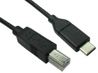 251-3296 RS PRO USB 2.0, Male USB C to Male USB B, 2m