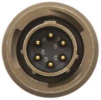 kpt06f10-6p ITT Cannon, KPT, Copper Alloy 6 Way Cable Mount MIL Spec Circular Connector Plug, Pin Contacts,Shell Size 10, Bayonet