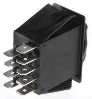 r2ab4455c1n2 Otto, 3 Position DPDT Rotary Switch, 20 A @ 28 V dc, Tab