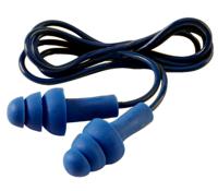 tr-01-100 3M E.A.R Blue Reusable Corded Ear Plugs, 29dB Rated, Metal Detectable, 1 Pairs