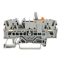 2002-1671401-000 WAGO 2002-1671/401-000 TOPJOB S, 2002 Series Grey, 2.5mm², Single-Level, Push-In Cage Clamp Termination, ATEX, IECEx
