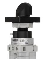 265-7677 RS PRO, DP 2 Position 90° Rotary Cam Switch, 500V ac, 25A, Knob Actuator