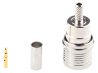 r123071000w Radiall, Plug Cable Mount QMA Connector, 50Ω, Crimp Termination, Straight Body