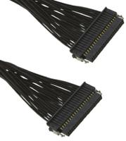 sfsd-20-28-h-1000-dr-nds Samtec 20 Way Female Tiger Eye SFSD to 40 Way Female Tiger Eye SFSD Wire to Board Cable, 250mm