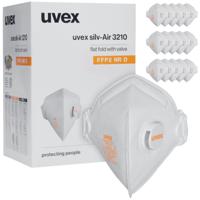 8763210 uvex uvex silv-Air classic Series Disposable Face Mask for Aerosols, Nuisance Odour, General Purpose, Respiratory