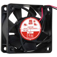 619-7100 RS PRO Axial Fan, 24 V dc, DC Operation, 40.8m³/h, 3.5W, 120mA Max, 60 x 60 x 25mm