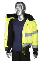 918-5986 Portwest Yellow Men Hi Vis Bomber Jacket, S