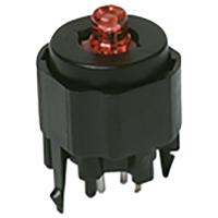 844-0001-000 C & K Push Button Switch, Momentary, Through Hole, 12mm Cutout, SPST, 30V dc, IP40