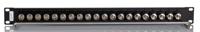 252-2983 BNC 20 Port Loaded Rack Patch Panel, 1U Rack Height