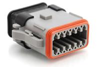 at06-12sa-srgry Amphenol Industrial, AT Automotive Connector Plug Grey Cable Mount 12 Way, Crimp Termination AT06-12SA-SRGRY