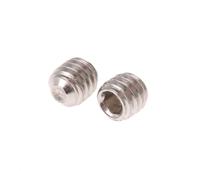 187-0709 Plain Stainless Steel Hex Socket Set M4 x 4mm Grub Screw
