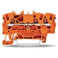 2001-1302 WAGO  TOPJOB S Series Orange, 1.5mm², 1-Level, Push-In Cage Clamp Termination, ATEX, EAC Ex, IECEx