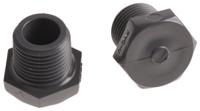 721961906 Georg Fischer Plastic Pipe Fitting, Straight Threaded Plug, R 1/2in