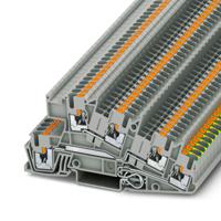 3213949 Phoenix Contact 5-Way Earth Terminal Block, 12 AWG Wire, Push In