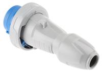 5-553-24 Legrand, P17 Tempra Pro IP66, IP67 Blue Cable Mount 2P + E Industrial Power Plug, Rated At 16A, 230 V