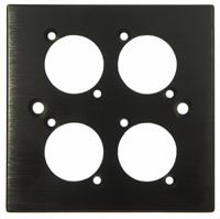 187-3813 RS PRO Single Gang 4 Way XLR Faceplate