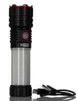 255-4194 RS PRO LED Torch Black - Rechargeable 800 lm, 147 mm