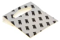 1075 3M 50.8 x 50.8 mm Clear Adhesive Hanger x 50