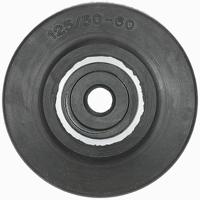2051 LAG Black, Silver Rubber Quiet Operation, Shock Absorbing Trolley Wheel, 220kg