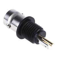 j01001d0043 Telegartner, Jack Panel Mount BNC Connector, 50Ω, Solder Termination, Straight Body
