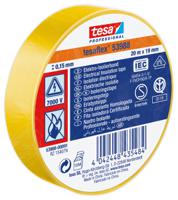 53988-00091-00 Tesa 53988 Yellow Soft PVC Electrical Insulation Tape, 19mm x 20m